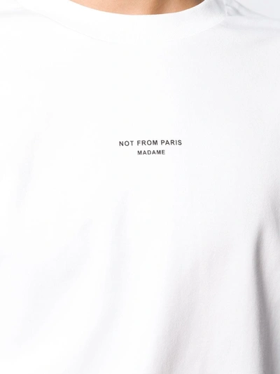 NOT FROM PARIS MADAME PRINTED T-SHIRT