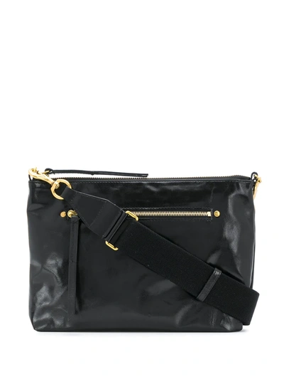 Shop Isabel Marant Nessah Shoulder Bag In Black