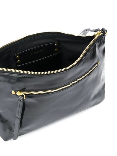 Shop Isabel Marant Nessah Shoulder Bag In Black