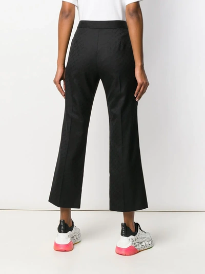 Shop Stella Mccartney Cropped Tailored Trousers In Black