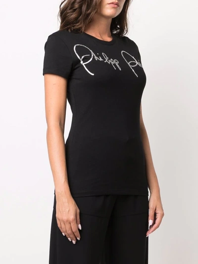 PHILIPP PLEIN CRYSTAL-EMBELLISHED SHORT-SLEEVED T-SHIRT 