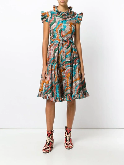 Shop La Doublej Zip & Sassy Fiammiferi Dress In Multicolour