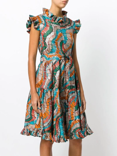 Shop La Doublej Zip & Sassy Fiammiferi Dress In Multicolour