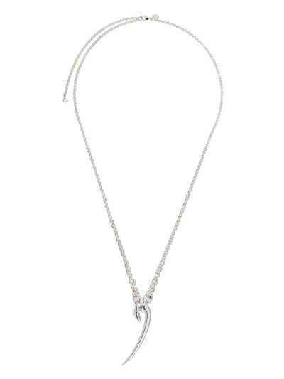 Shop Shaun Leane Hook Pendant Necklace In Silver