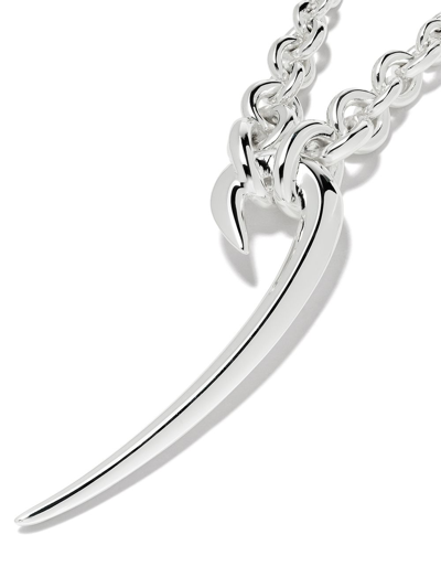 Shop Shaun Leane Hook Pendant Necklace In Silver