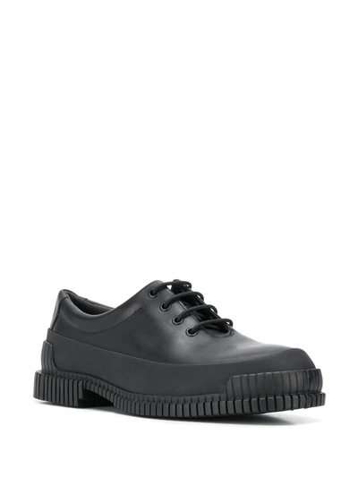 Shop Camper Ridged Sole Lace-up Shoes In Black