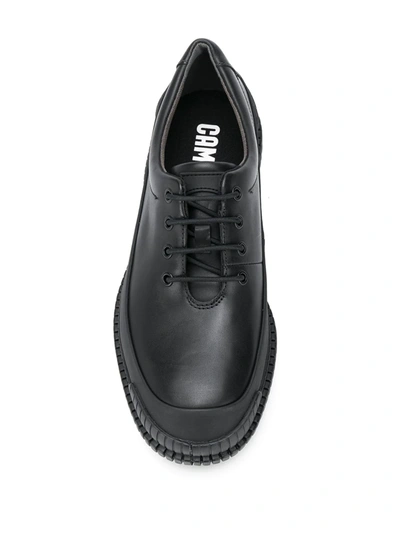 Shop Camper Ridged Sole Lace-up Shoes In Black