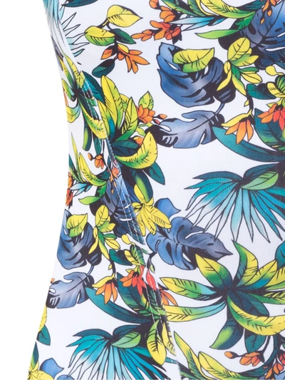 Amir Slama Printed Swimsuit In White