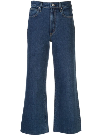 Shop Slvrlake Grace High-rise Cropped Jeans In Blue