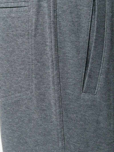 Shop Brunello Cucinelli Plain Track Pants In Grey