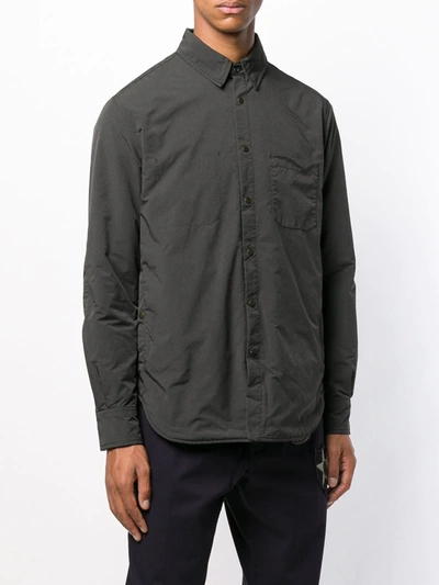 Shop Aspesi Relaxed Fit Shirt Jacket In Green