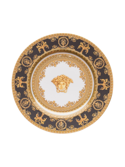 Shop Versace I Love Baroque Porcelain Dinner Plate (18cm) In Yellow