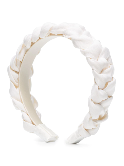 Shop Jennifer Behr Lori Braided Headband In White