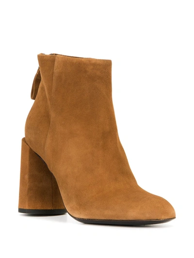 Shop Premiata Chunky-heel Boots In Brown