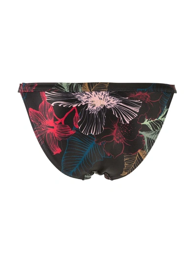 Shop Duskii Fleur Banded Bikini Bottoms In Black