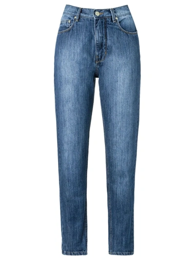 Shop Amapô Mom's Jeans In Blue