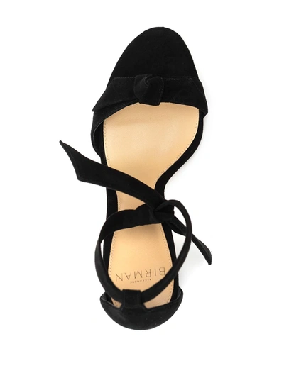 Alexandre Birman Women's Clarita Suede Block Sandal In Black In Black