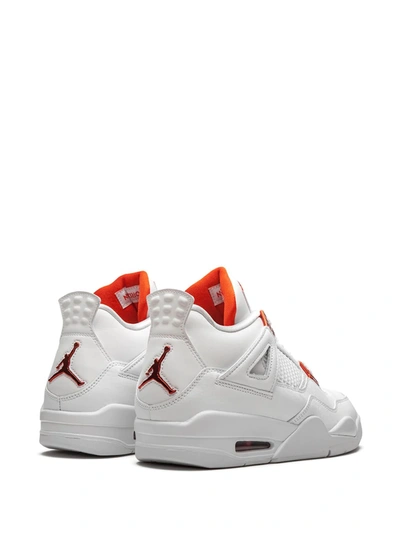Shop Jordan Air  4 Retro "metallic Pack In White