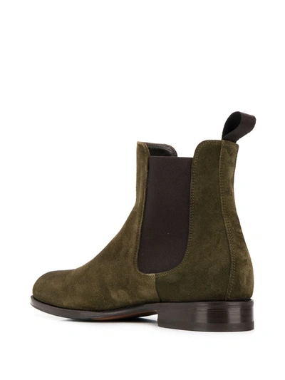 Shop Scarosso Elena Chelsea Boots In Green