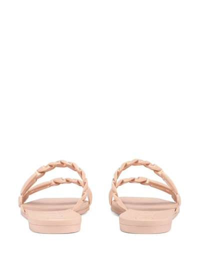 Shop Gucci Rubber Slide Sandals In Pink
