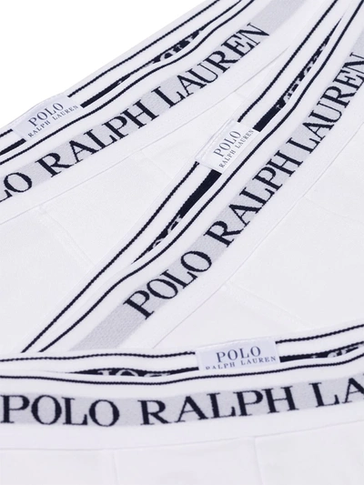 Shop Polo Ralph Lauren 3 Pack Logo Print Trunks In White