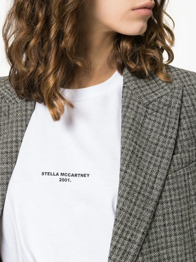 Stella Mccartney Stella Mc Cartney T Shirt With Embroidered Signature In White