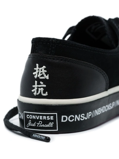 Shop Converse X Neighborhood Jack Purcell Sneakers In Black