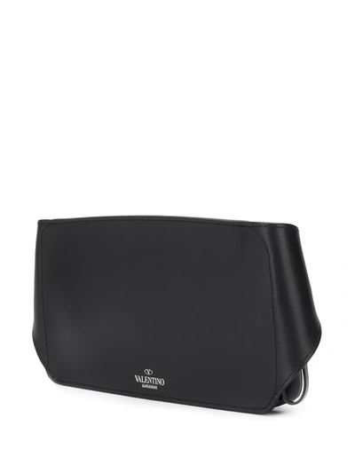 Shop Valentino Vltn Belt Bag In Black