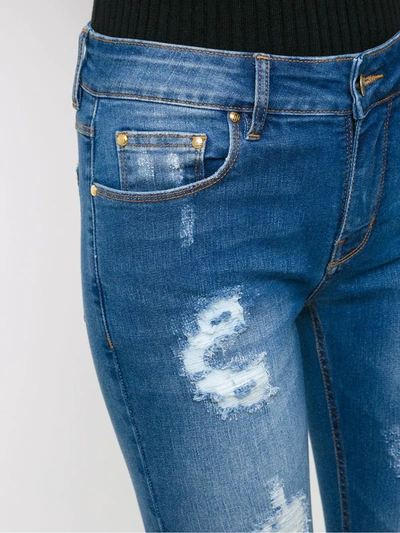 Shop Amapô Ripped Skinny-fit Jeans In Blue