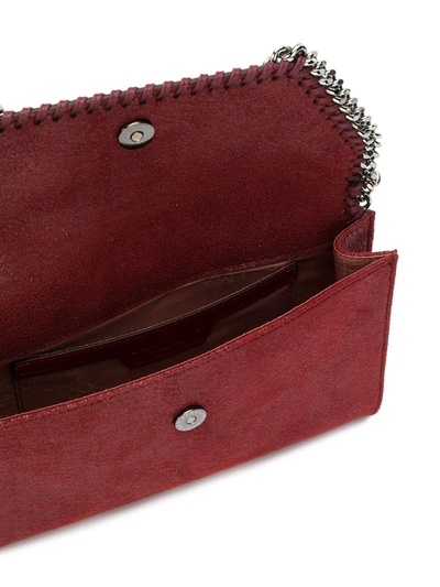 Shop Stella Mccartney Mini Falabella Shoulder Bag In Red