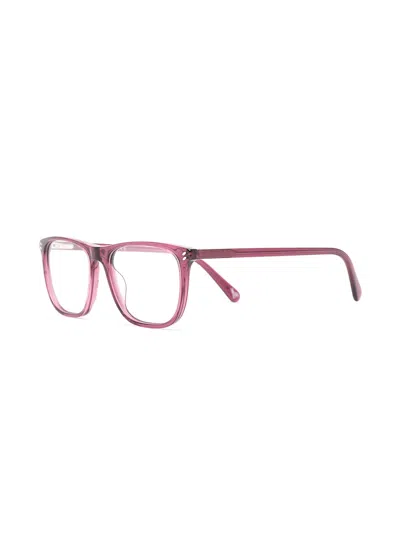 Stella Mccartney Angular Glasses In Pink
