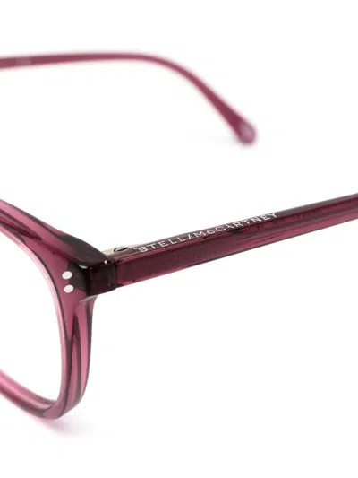 Stella Mccartney Angular Glasses In Pink