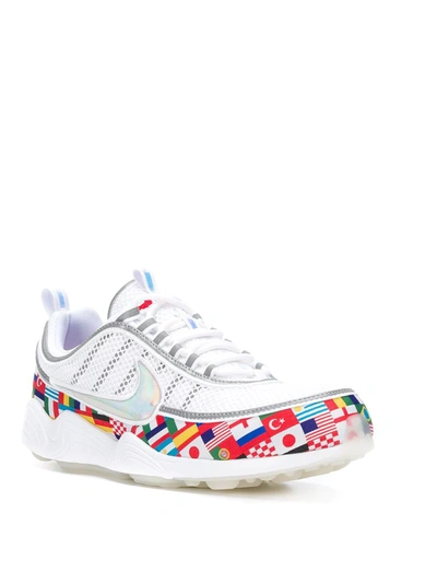 Nike Air Max 90 Air Zoom Spiridon International Flag Sneakers In White
