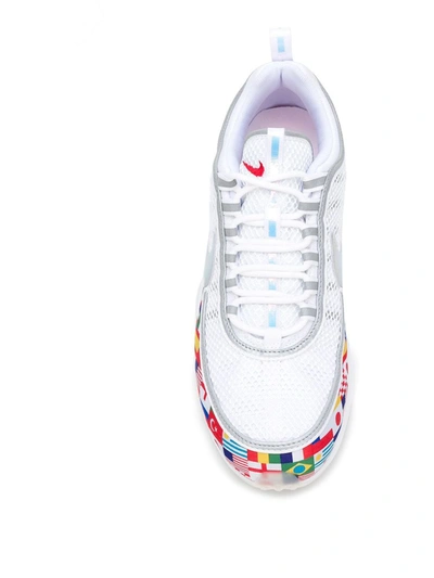 Nike Air Max 90 Air Zoom Spiridon International Flag Sneakers In White
