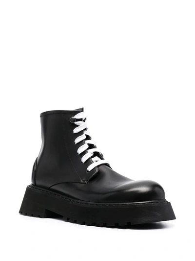 Marsèll Micarro Lace-up Ankle Boots In Black