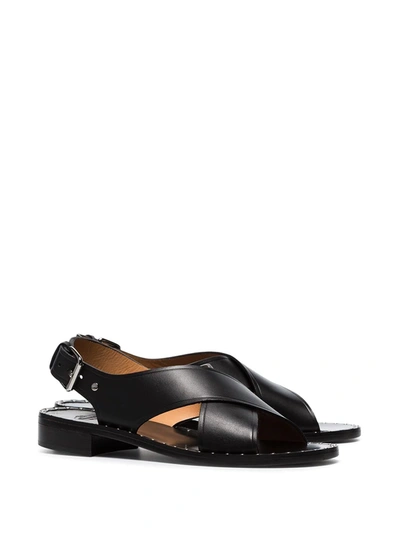 Shop Church's Rhonda Crossover Sandals In Black