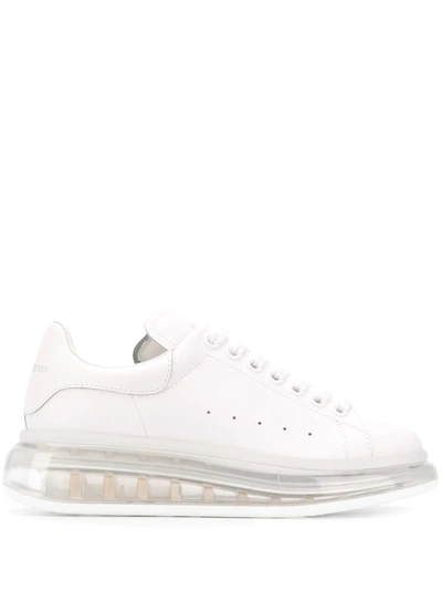 Alexander Mcqueen White Clear Sole Oversized Sneakers In White