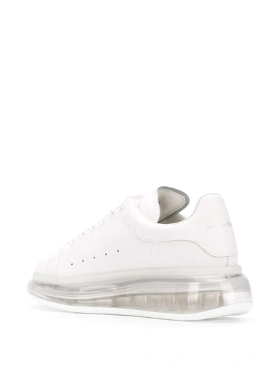 Shop Alexander Mcqueen Oversized Leather Sneaker In White