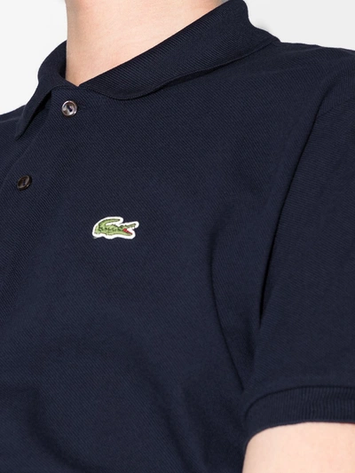 Shop Lacoste Logo-appliqué Polo Shirt In Blue