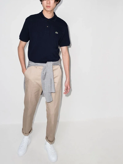 Lacoste Slim Fit Core Polo In Blue