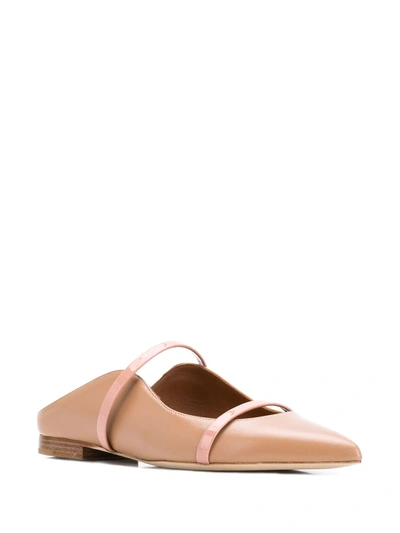 Malone Souliers Maureen Double-strap Ballerina Shoes In Neutrals