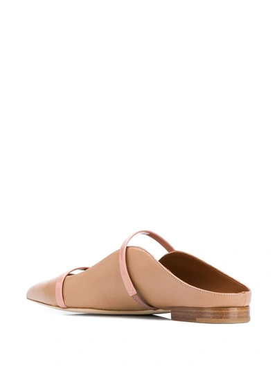 Malone Souliers Maureen Double-strap Ballerina Shoes In Neutrals