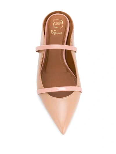 Malone Souliers Maureen Double-strap Ballerina Shoes In Neutrals