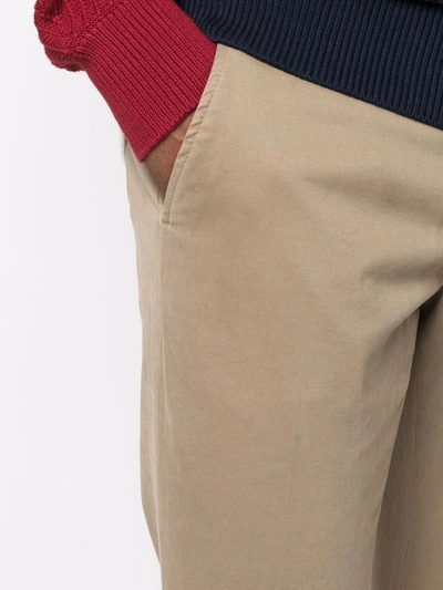 Shop Dondup Mid-rise Straight Trousers In Neutrals