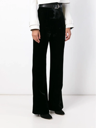 Pre-owned Emilio Pucci Vintage 1960s Wide-leg Trousers In Black