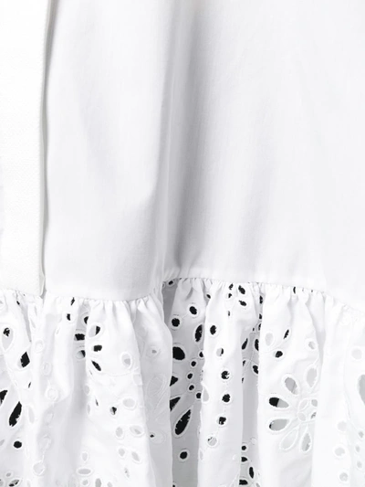 Shop Alexander Mcqueen Lace-detailed Shirt In White