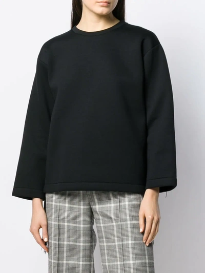 Shop Stella Mccartney Fringe Detail Sweatshirt In Black