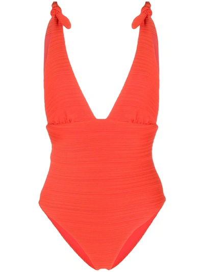 Shop Mara Hoffman Daphne Swimsuit In Orange