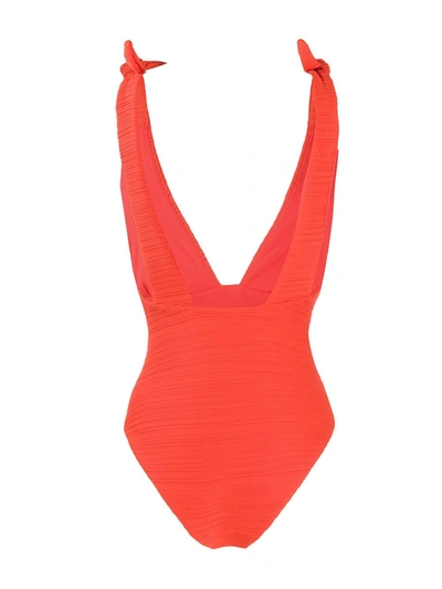 Shop Mara Hoffman Daphne Swimsuit In Orange