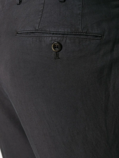 Shop Pt01 Skinny Fit Pleat Detail Trousers In Black